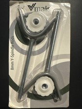 Baby Gate Extra Long M8 8mm Stair Banister Adapter Y-Spindle Rods 2 Pack...