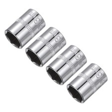 4pcs 14-inch Drive 13mm Steel Chrome Plated 6-point Shallow Socket