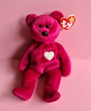 Ty Beanie Babies Valentina 1999🤗 Teddy bear🙂Plüsch🩷🍀SELTEN !