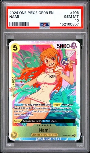 One Piece Nami OP08-106 PSA 10 Gem Mint
