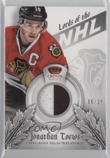 2013-14 Crown Royale Lords of the NHL Materials Prime 6/25 Jonathan Toews 4ry