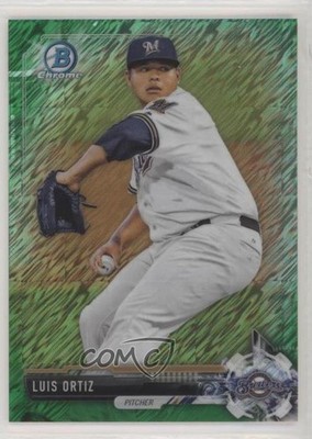 2017 Bowman Chrome Prospects Retail Green Shimmer Refractor /99 Luis Ortiz e6q