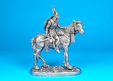 Tin soldier 54mm of Mounted Celtic Scout, 3rd Century BC. Scale 1:32 54 mm