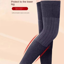 Thick Warm Knee Pads Wool Cashmere Leg Warmers Men Women
