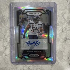 Panini Prizm 2023 Bobby Wagner Seattle Seahawks Silver Prizm Autographs SP #256