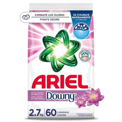 Powder Laundry Detergent with Downy Freshness 2.7 kg for 60 Loads