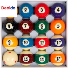 Deluxe Marble Swirl Pool Balls Set 2.25 Inch Complete 16 Ball Billiard Kit
