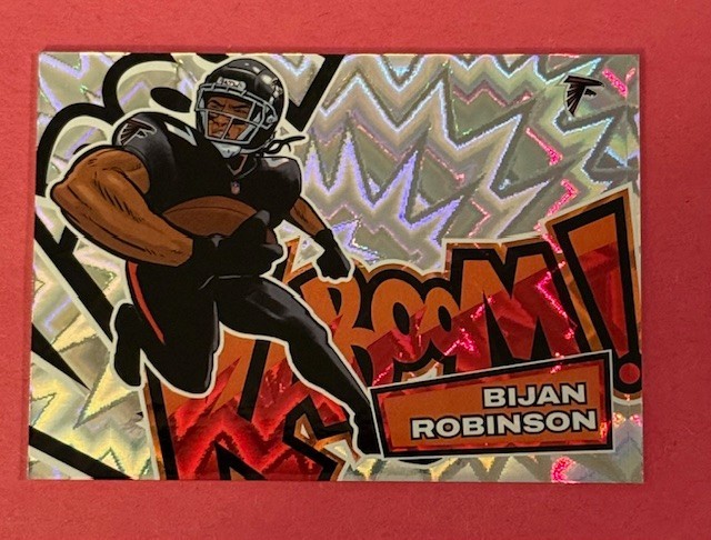 2025 Absolute Rare SSP KABOOM! Bijan Robinson Atlanta Falcons 21 Case Hit Kaboom