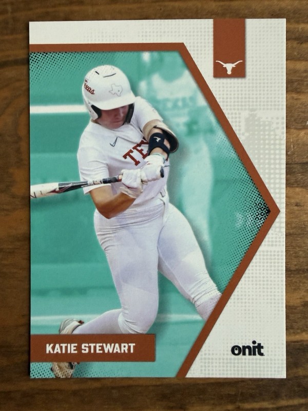 KATIE STEWART 2026 ONIT Texas Longhorns Softball Teal Parallel