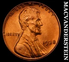 1938 Lincoln Wheat Cent - Red Choice Gem Brilliant Unc  Lustrous  #G9316
