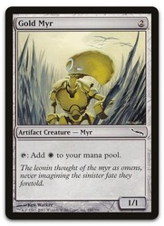 Gold Myr #180/306 Common Mirrodin Magic: The Gathering