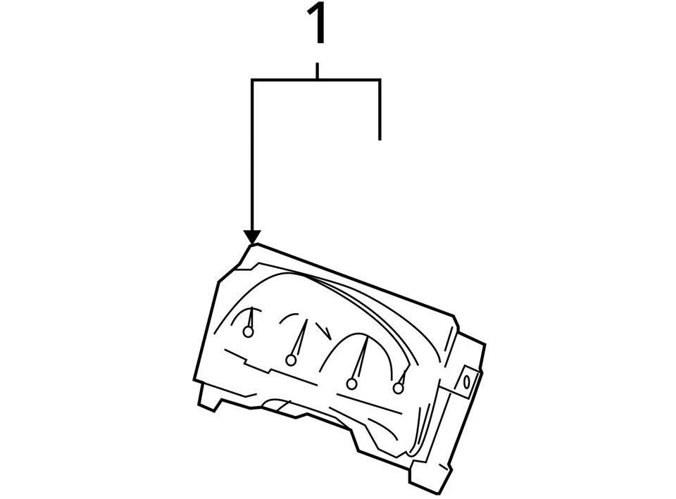 Cuadro de instrumentos velocímetro Ford Freestar 2004-2004 medidores XTIJS Foto 4 de 4