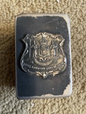 Vintage Royal Hawaiian Coat of Arms Matchbook Holder