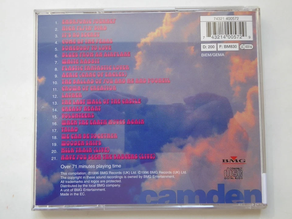 JEFFERSON AIRPLANE journey - the best of NM/VG (CD Album, Rock, Camden) - Bild 4 von 4