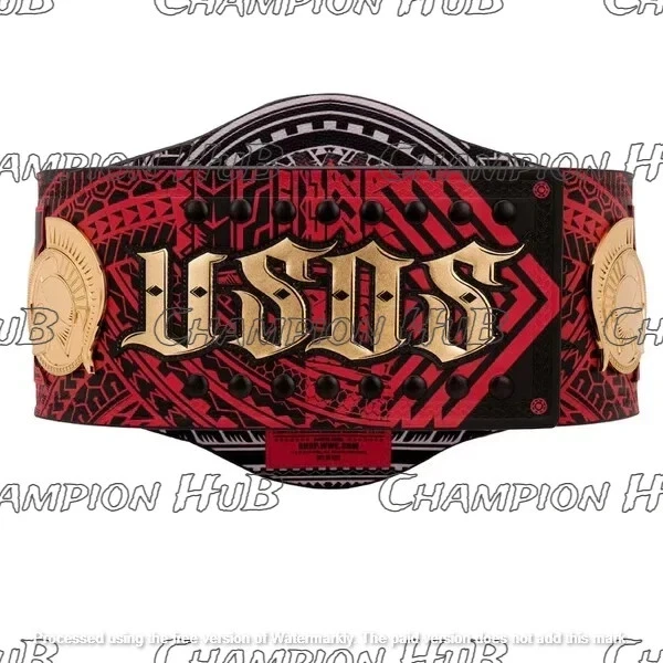 Nuevo cinturón de título personalizado USOS Tag Team Championship Wrestling 2 mm y 4 mm latón Foto 3 de 4
