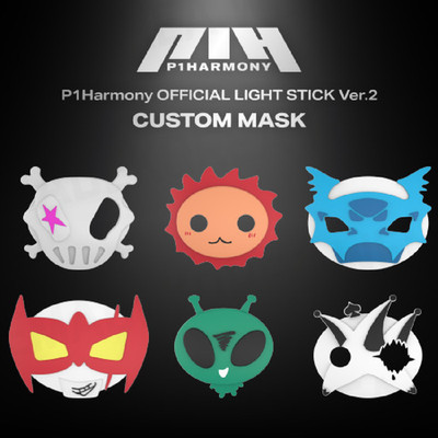 Pre-order P1Harmony Official Light Stick ver.2 Custom Mask