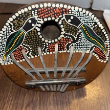Kalimba Thumb Piano Made from Gourd & Hand Painted