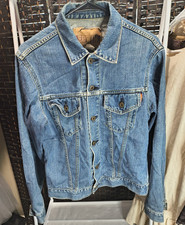 Edwin Mens Blue Denim Button Front Collared P...