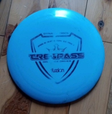 Dynamic Discs Trespass Fuzion Distance Driver Golf Disc 169g - Light Blue Silver