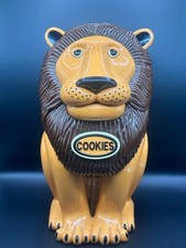VINTAGE LION COOKIE JAR ROARING / TALKING LION WORKS