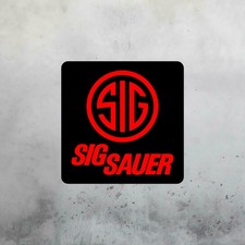 SIG SAUER Aluminum Sign 18in x 18in - Mancave Gun Room Wall Art
