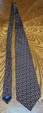 Vintage Carlos Tomasini Silk Tie Abstract Retro Geometric Design Made In USA