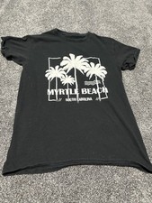 Damska czarna koszula z krótkim rękawem rozmiar Small Myrtle Beach