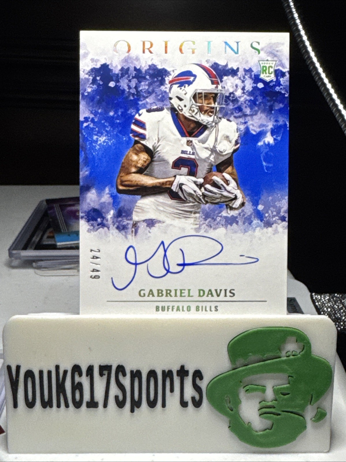 2020 Panini Origins - Rookie Autographs Gabriel Davis #RA-GD (AU, RC) Bills