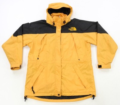 Rare VTG THE NORTH FACE Color Block Mountain Jacket 90s Y2K Yellow Black WMNS L