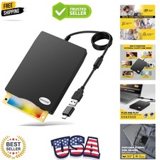 USB Floppy Disk Reader, 3.5 inch External Portable 1.44 MB FDD Floppy Disk Dr...
