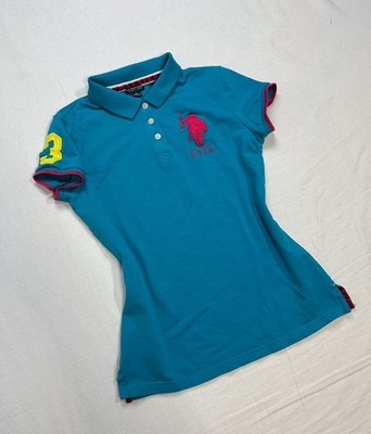 VTG Big Pony Trashy Y2K Babydoll Rave Polo Baby Tee M Scene Gothic Emo Kidcore