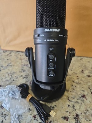 Samson G Track Pro USB Condenser Microphone Large Diaphragm Stand Cable Black