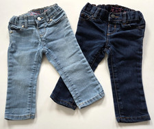THE CHILDREN'S PLACE Infant Girls 2 Pairs Blue Denim Skinny Jeans Size 12-18M