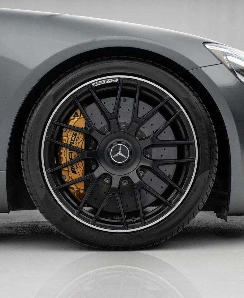 Mercedes Benz C63s E63s CLS63s AMG negro mate tapa central cubierta rueda buje Foto 2 de 4