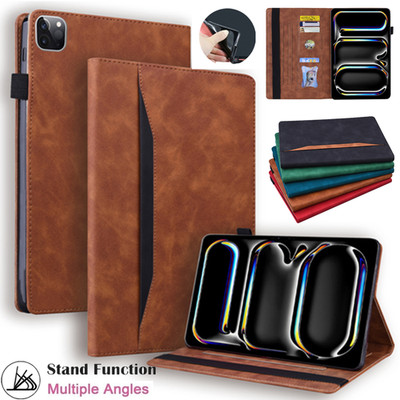 Hülle für iPad A16 11/10/9/8/7/6/5th Mini Air Pro Leder Stoßfeste Ständer Cover
