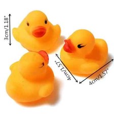 10 Baby Kid Cute Bath Rubber Duck Birthday Squeaky Ducky Water Shower Toy Favors