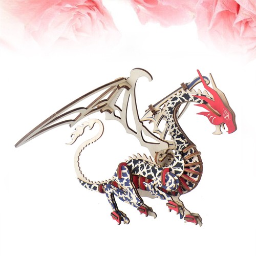 Wooden Puzzle Toy Jigsaw 3d for Kids Dragon Model Assembly Puzzles eBay