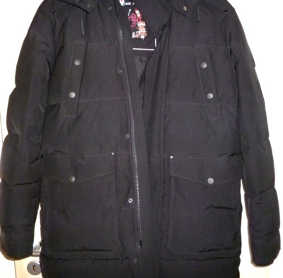 *** MOOSE KNUCKLES WINTERJACKE DAUNENJACKE JACKET GR. L/G SCHWARZ- NEUWERTIG ***