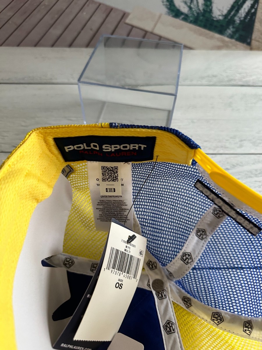 POLO SPORT RALPH LAUREN メッシュキャップ イエロー Polo Ralph Lauren Polo Sport Foam Trucker Cap Royal/Yellow Hat