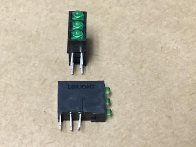 (2 PC) DIALIGHT 570-0100-222 T-3/4 Single Color LED Array GREEN WITH  MFG  CERTS