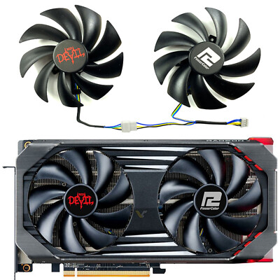 For POWERCOLOR RX6600/RX6600XT/RX6650XT Red Devil Graphics Card Cooling Fan