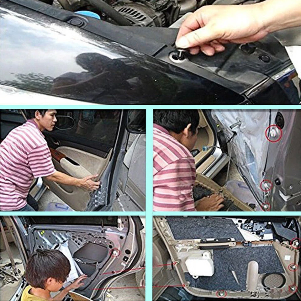 Panel de puerta remache plástico para guardabarros clip de sujetador mixto para auto auto auto auto Foto 4 de 4
