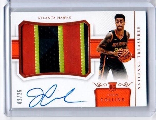John Collins [Patch Autograph] #119 2017 Panini National Treasures card
