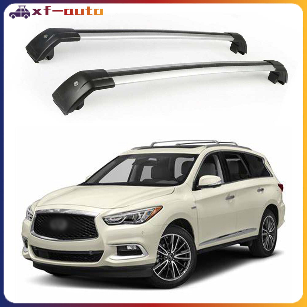 Fits for Infiniti QX60 2016-2020 Lockable Crossbar Roof Rack Rails