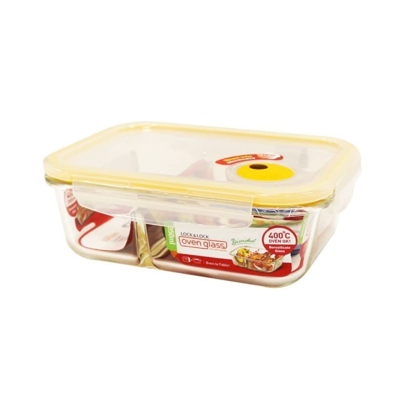 LOCK & LOCK Oven Glass - Contenitore salvafreschezza in vetro, adatto (K7m)