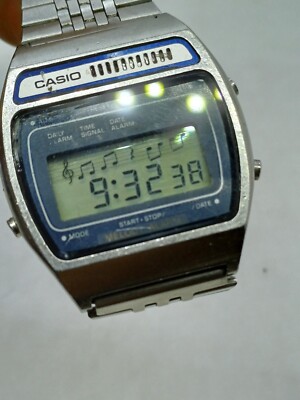 RARE VINTAGE CASIO 82 H104 MELODY ALARM DIGITAL WATCH JAPAN 1980