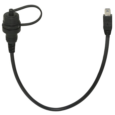 Mini USB Male to Female Flush Panel Mount Extension Waterproof Cable f Car Boat