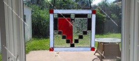 8bit Health Heart, Retro, RPG, Juegos, Vidrieras, NES, SNES, Zelda, Link