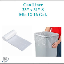 Bolsas de basura oficina hogar almacenamiento rollo transparente basura desechable 12-16 galones