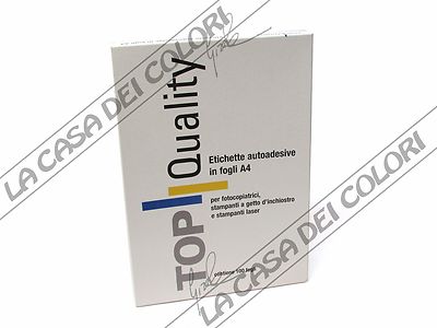 Carta Adesiva Bianca A4 Etichette Per STAMPANTI Ink Jet E Laser